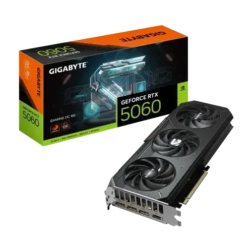 GIGABYTE GeForce RTX 5060 GAMING OC 8G GDDR7 Graphics Card