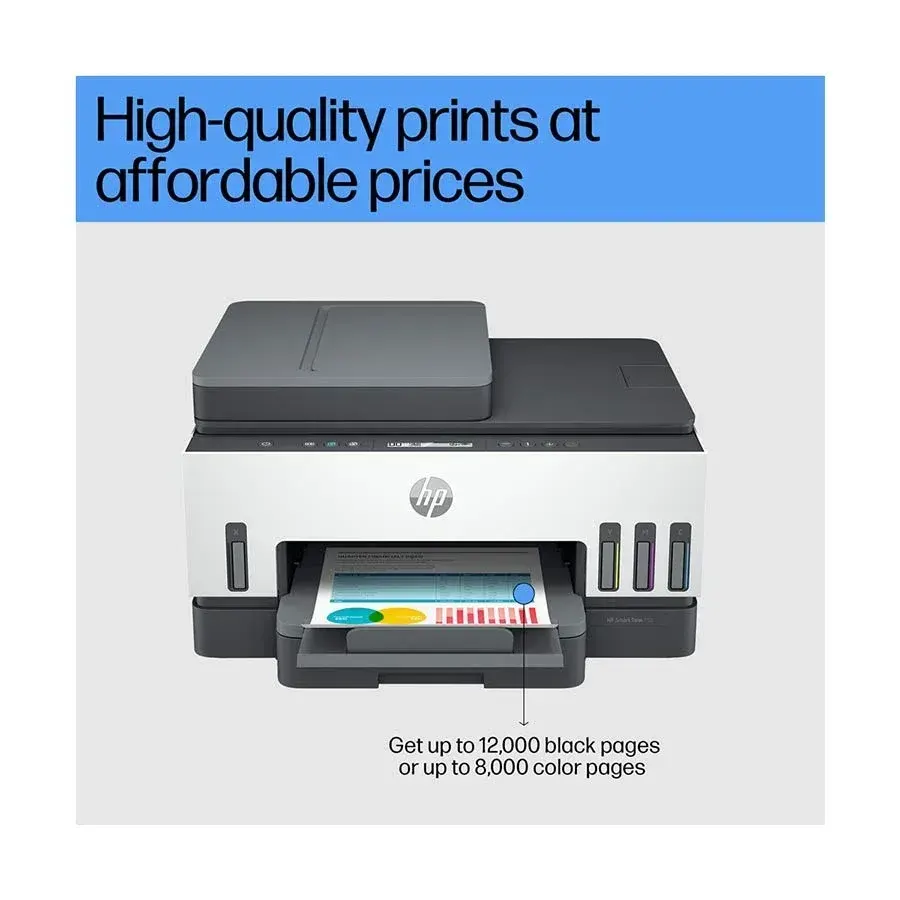HP Smart Tank 750 Wi-Fi Duplexer All-in-One Color Printer