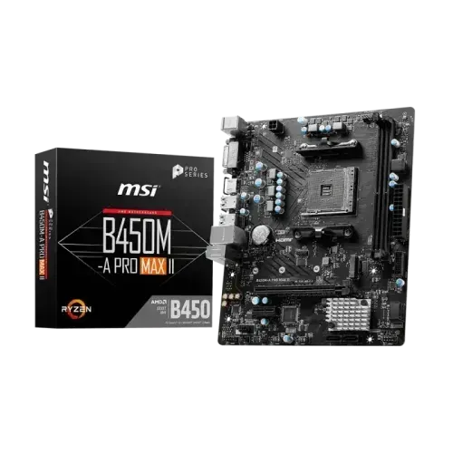 MSI B450M-A PRO MAX II AMD AM4 Motherboard