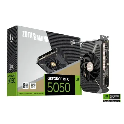 ZOTAC GAMING GeForce RTX 5050 SOLO 8GB GDDR6 Graphics Card